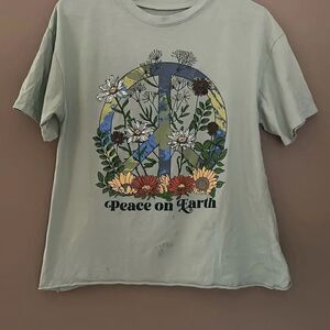 Awake Peace on Earth Cotton T shirt Medium